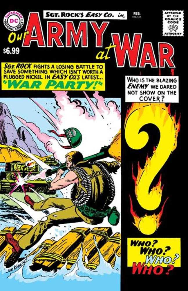 Our Army At War #151 Facsimile Edition Cover B Joe Kubert Foil Variant