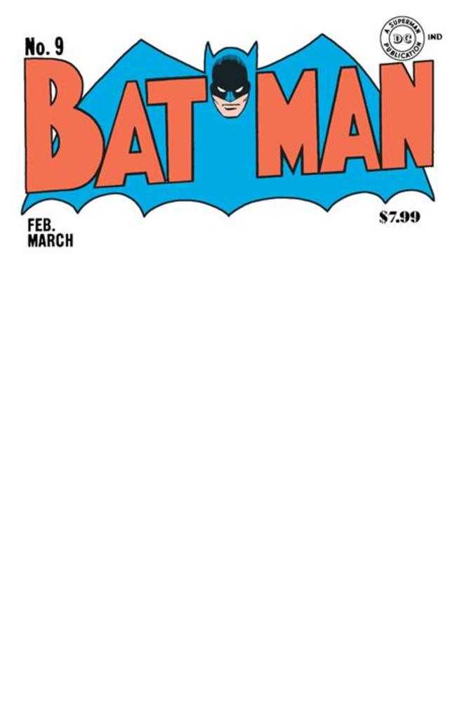 Batman #9 Facsimile Edition Cover C Blank Card Stock Variant (Online Order Only)