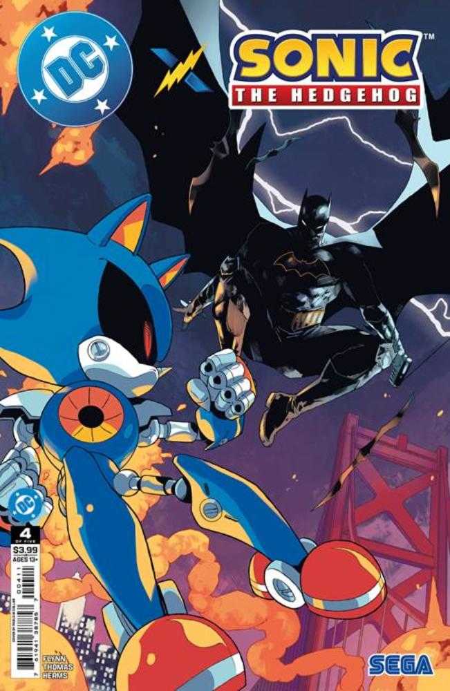 DC X Sonic The Hedgehog #4 (Of 5) Cover A Pablo M Collar (Online Order Only)