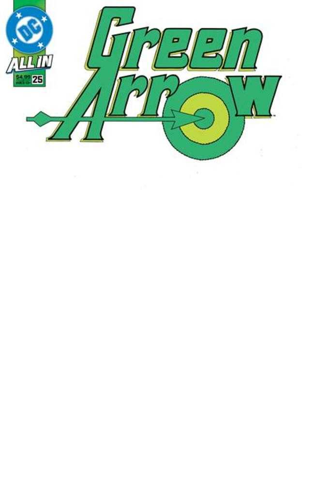 Green Arrow #25 Cover E Blank Card Stock Variant (Online Order Only)