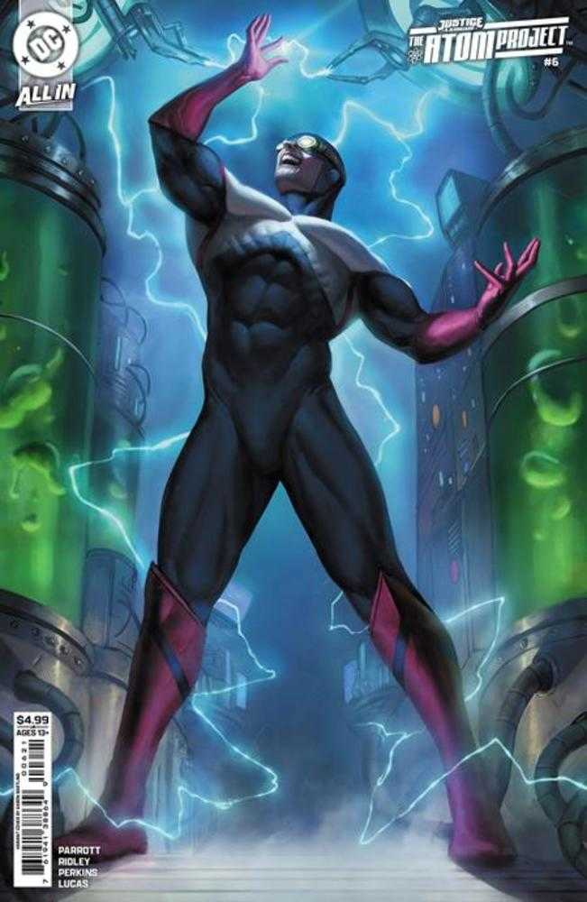 Justice League The Atom Project #6 (Of 6) Cover B Aaron Bartling Card Stock Variant (Online Order Only)
