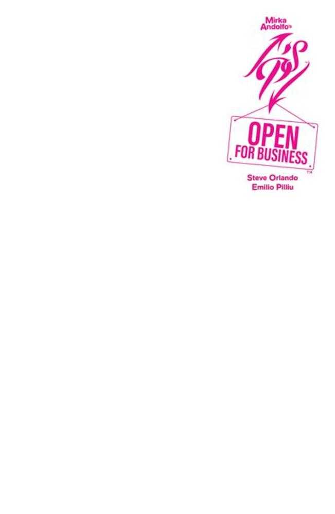 Mirka Andolfos Sweet Paprika Open For Business #5 (Of 5) Cover G Blank Sketch Variant (Mature) (Online Order Only)