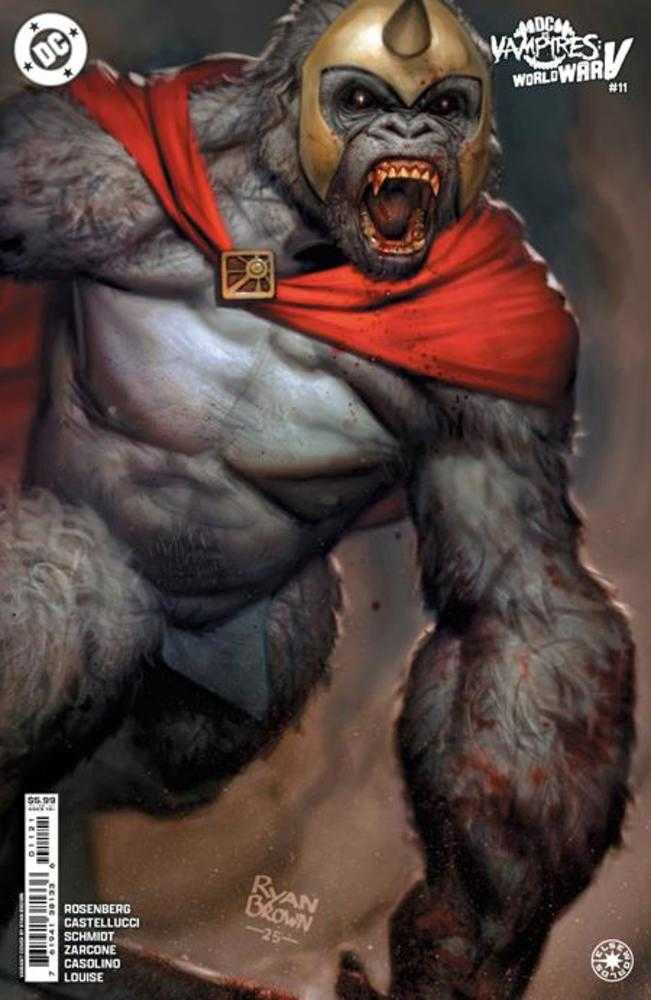 DC vs Vampires World War V #11 (Of 12) Cover B Ryan Brown Card Stock Variant (ONLINE ORDER ONLY)