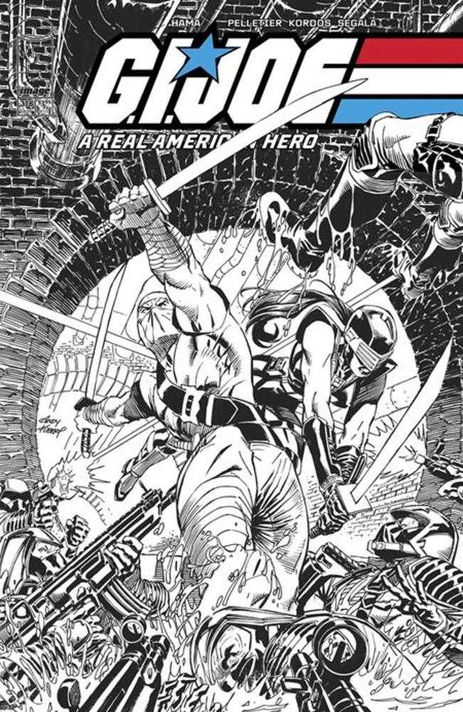 G.I. Joe A Real American Hero #318 Cover B Andy Kubert Black & White Variant (Online Order Only)