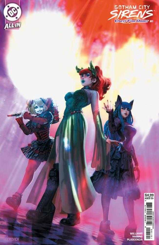 Gotham City Sirens Unfit For Orbit #1 (Of 5) Cover B Noobovich Card Stock Variant (Online Order Only)