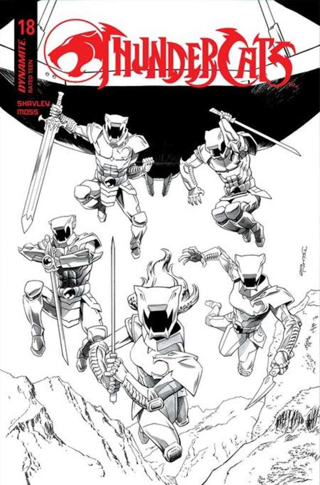 Thundercats #18 Cover N 1 in 10 Declan Shalvey Line Art Variant (ONLINE ORDER ONLY)