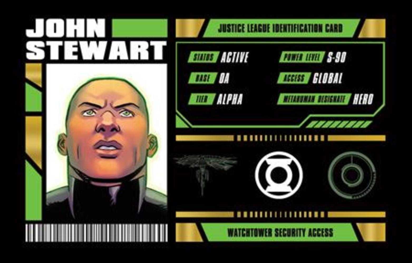 John Stewart Justice League Membership Card Opt-In Bundles Of 25 (Free)
