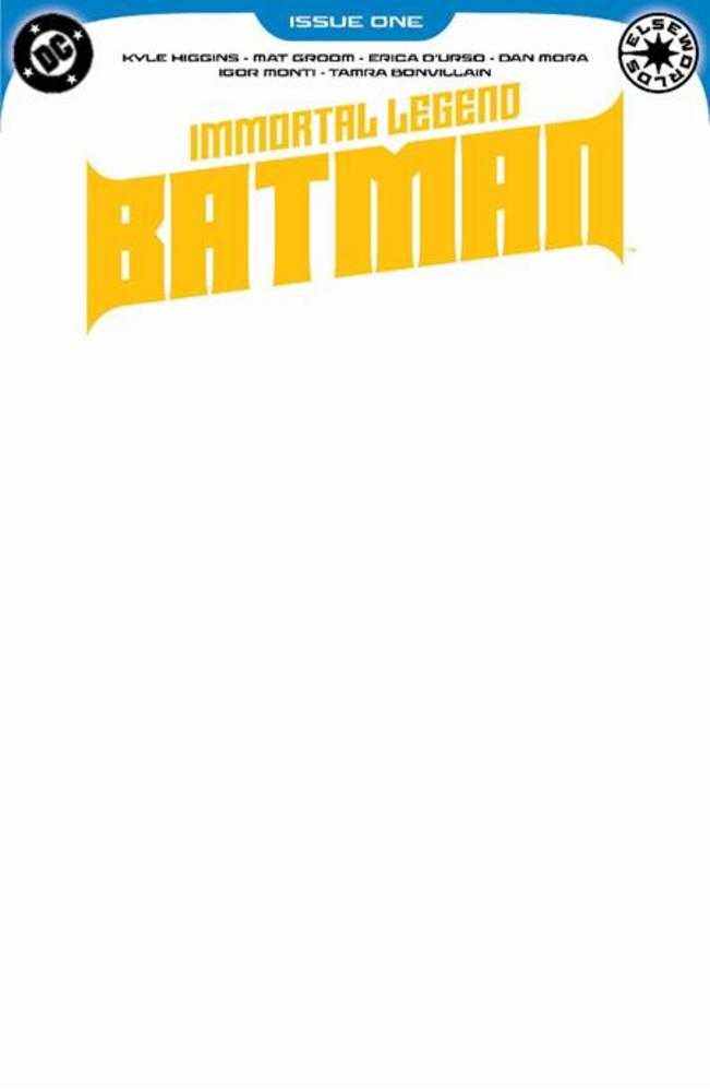 Immortal Legend Batman #1 (Of 6) Cover D Blank Variant (ONLINE ORDER ONLY)