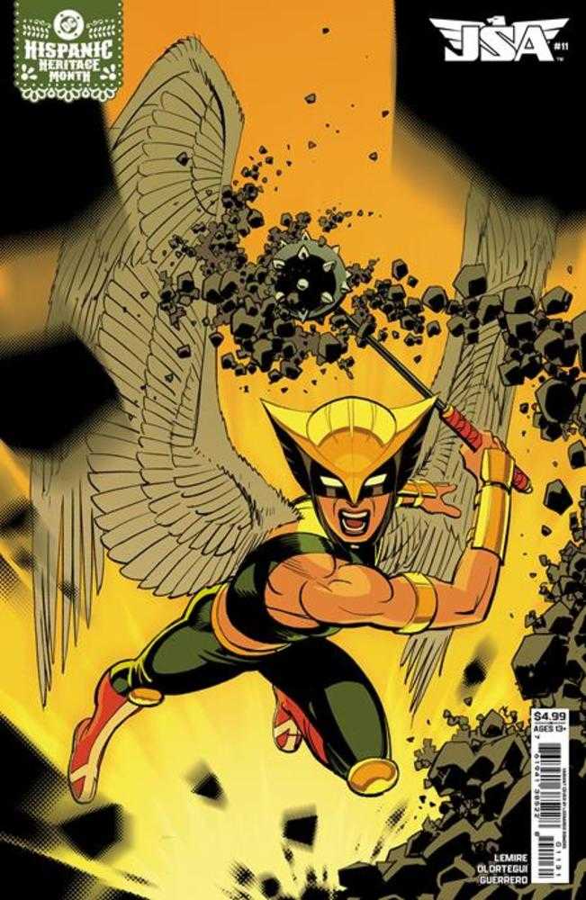JSA #11 Cover C Leonardo Romero Hispanic Heritage Month Hawkgirl Card Stock Variant (ONLINE ORDER ONLY)