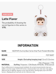 [In Stock] POPMART HACIPUPU Gummy Bear Series-Vinyl Plush Pendant Blind Box (SEALED) (ONLINE ORDER ONLY)