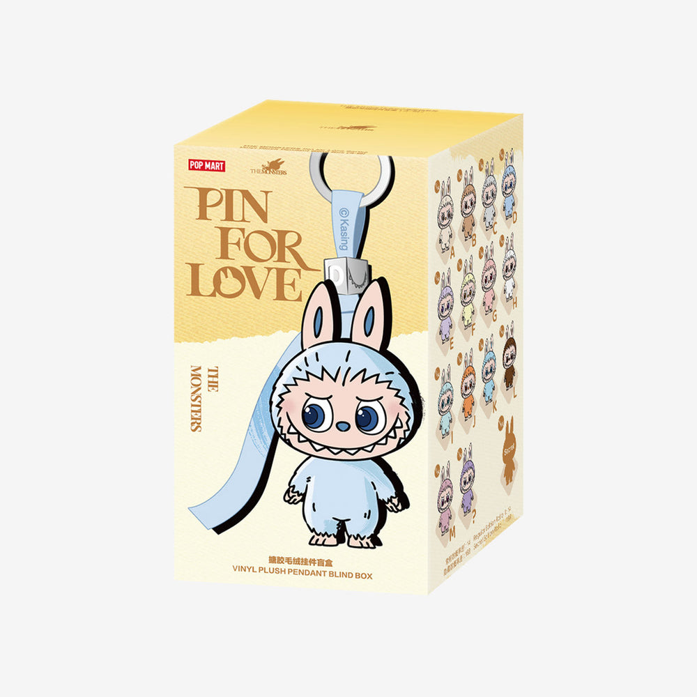 LABUBU THE MONSTERS Pin for Love Series-Vinyl Plush Pendant Blind Box (A-M) (1 Blind Box) (ONLINE ORDER ONLY)