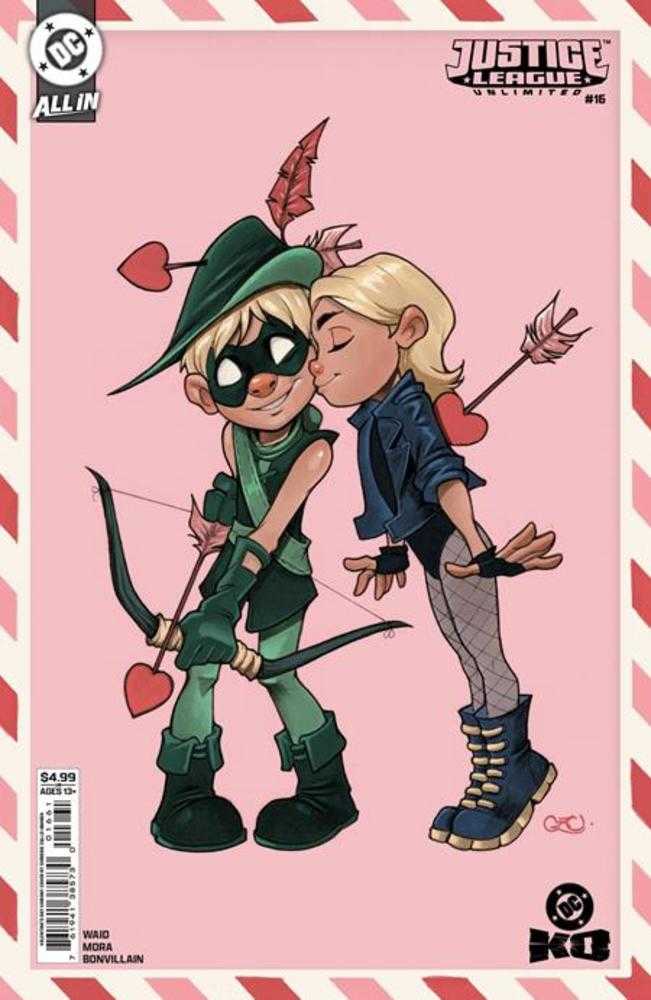 Justice League Unlimited #16 Cover F Chrissie Zullo Valentines Day Card Stock Variant (DC K.O.) (ONLINE ORDER ONLY)