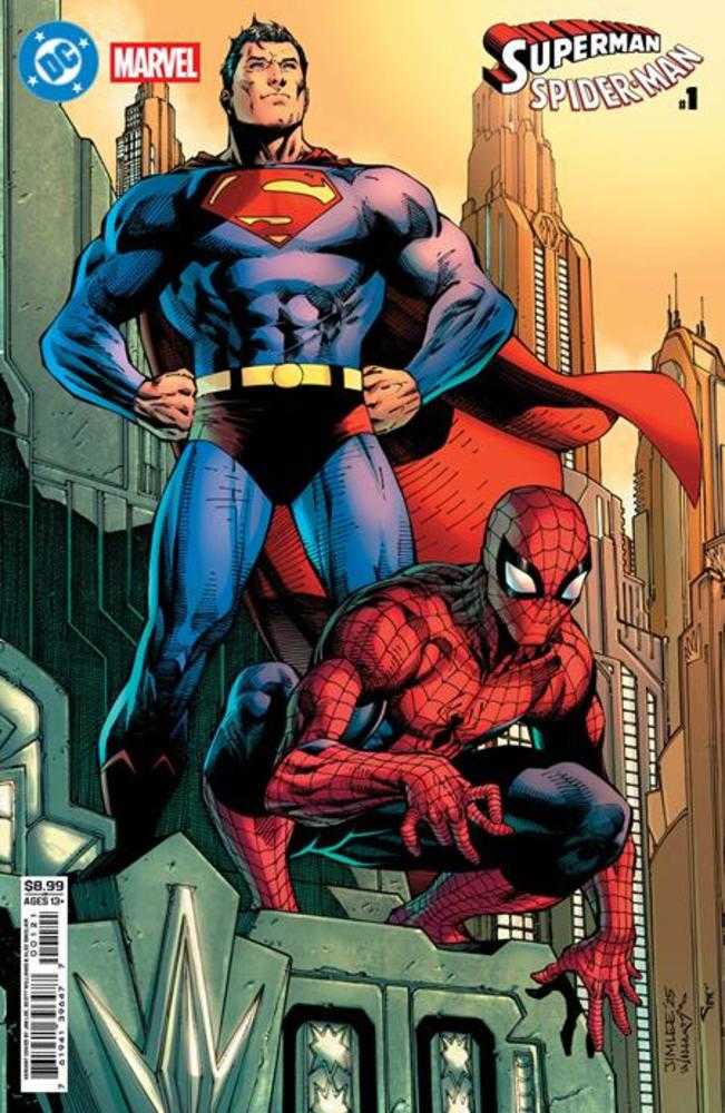 DC Marvel Superman Spider-Man #1 (One Shot) Cover B Jim Lee Card Stock Variant (ONLINE ORDER ONLY)