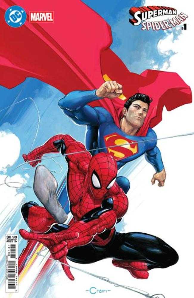 DC Marvel Superman Spider-Man #1 (One Shot) Cover D Clayton Crain Card Stock Variant (ONLINE ORDER ONLY)