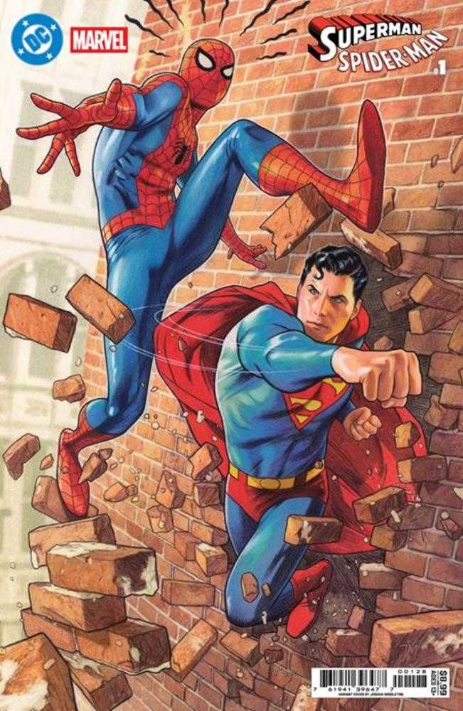 DC Marvel Superman Spider-Man #1 (One Shot) Cover P Joshua Middleton Card Stock Variant (ONLINE ORDER ONLY)