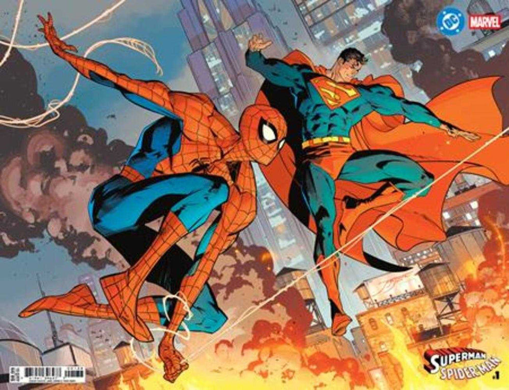 DC Marvel Superman Spider-Man #1 (One Shot) Cover X Jorge Jimenez Wraparound Card Stock Variant (ONLINE ORDER ONLY)