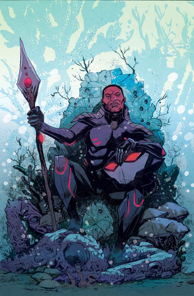 Black Manta #1 (Of 6) B Sanford Greene Card Stock Variant (09/07/2021) Dc (ONLINE ORDER ONLY)