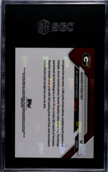 Graded 2025 Topps Bowman U Now Gunner Stockton #12 Black Foil /10 Rookie RC Football Card SGC 10 Gem Mint (ONLINE ORDER ONLY)