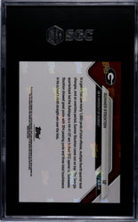 Graded 2025 Topps Bowman U Now Gunner Stockton #12 Gold Foil /50 Rookie RC Football Card SGC 10 Gem Mint (ONLINE ORDER ONLY)