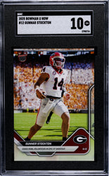 Graded 2025 Topps Bowman U Now Gunner Stockton #12 Rookie RC Football Card SGC 10 Gem Mint (ONLINE ORDER ONLY)