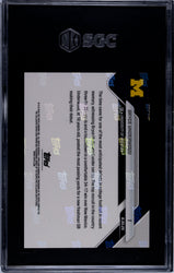 Graded 2025 Topps Bowman U Now Bryce Underwood #1 Generational Recruit Shines in Wolverines Debut Rookie RC Football Card SGC 9 Mint (ONLINE ORDER ONLY)