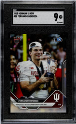 Graded 2025 Topps Bowman U Now Fernando Mendoza #58 Rookie RC Football Card SGC 9 Mint (ONLINE ORDER ONLY)