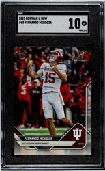 Graded 2025 Topps Bowman U Now Fernando Mendoza #60 Rookie RC Football Card SGC 10 Gem Mint (ONLINE ORDER ONLY)