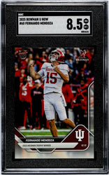 Graded 2025 Topps Bowman U Now Fernando Mendoza #60 Rookie RC Football Card SGC 8.5 Near Mint+ (ONLINE ORDER ONLY)