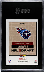 Graded 2025 Panini Instant Cam Ward #NFLDN1 NFL Draft Night Rookie RC Football Card SGC 9.5 Mint+ (ONLINE ORDER ONLY)