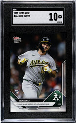 Graded 2025 Topps Now Nick Kurtz #464 1st Rookie in MLB History With a Four Homer Game Rookie RC Baseball Card SGC 10 Gem Mint (ONLINE ORDER ONLY)