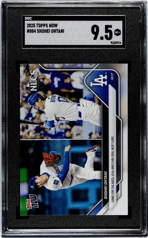 Graded 2025 Topps Now Shohei Ohtani #884 Baseball Card SGC 9.5 Mint+ (ONLINE ORDER ONLY)