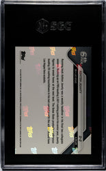 Graded 2025 Topps Now Ashton Jeanty #D2 Record Setting RB Selected 6th Overall Rookie RC Football Card SGC 10 Gem Mint (ONLINE ORDER ONLY)