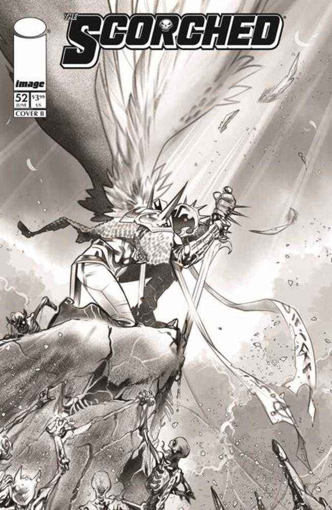 Spawn Scorched #52 Cover B Ig Guara Black & White Variant