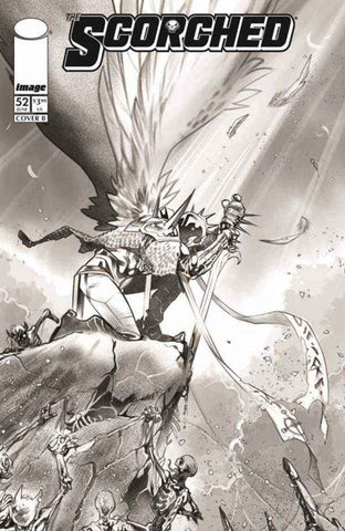 Spawn Scorched #52 Cover B Ig Guara Black & White Variant