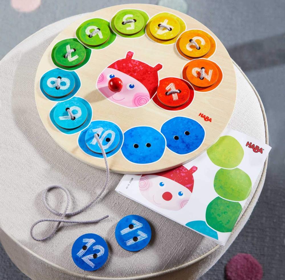Rainbow Caterpillar Threading Game (ONLINE ORDER ONLY)
