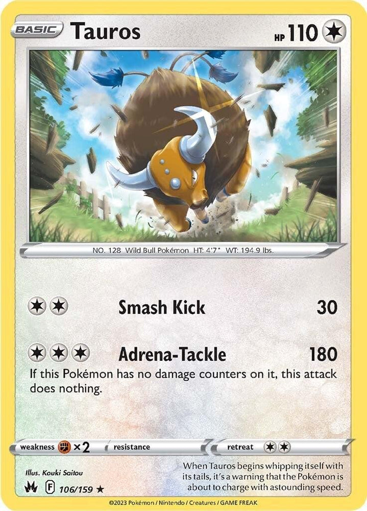 Tauros (106/159) [Sword & Shield: Crown Zenith] (Online Only)