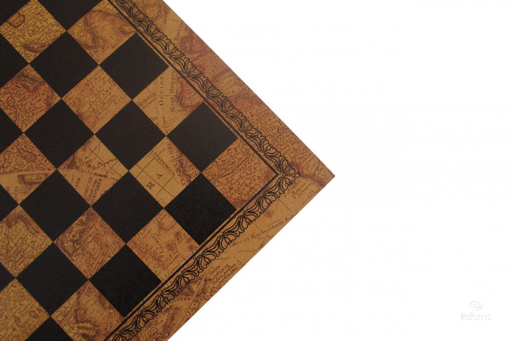 Chess Board - Faux Leather - Old Map Design (ONLINE ORDER ONLY)
