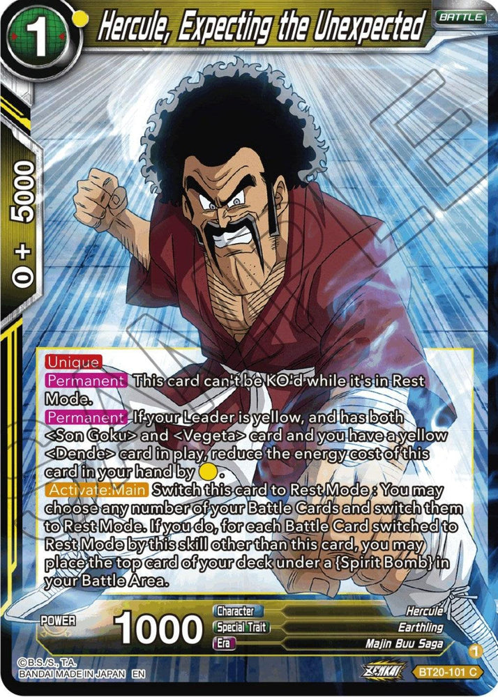 Hercule, Expecting the Unexpected (BT20-101) [Power Absorbed] (ONLINE ORDER ONLY)