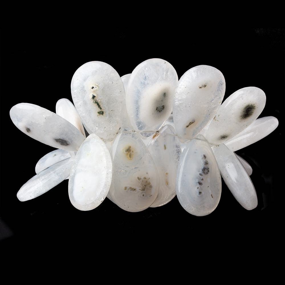 20.5x15-26x16mm Solar Quartz Plain Pear Beads 6.5 inch 27 pieces (ONLINE ORDER ONLY)