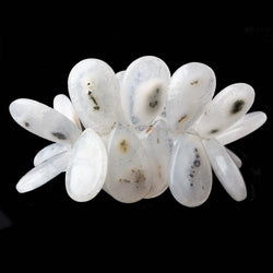 20.5x15-26x16mm Solar Quartz Plain Pear Beads 6.5 inch 27 pieces (ONLINE ORDER ONLY)