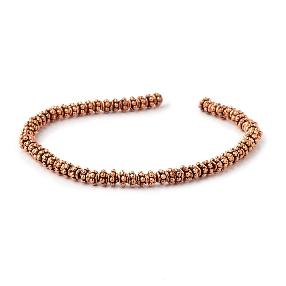 5x3mm Antiqued Copper Spacer Beads 8 inch 63 pieces (ONLINE ORDER ONLY)