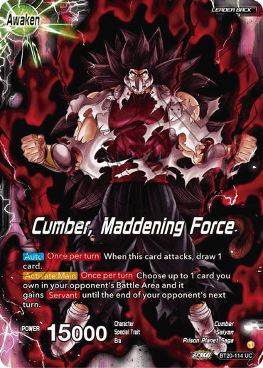 Evil Saiyan // Cumber, Maddening Force (BT20-114) [Power Absorbed] (ONLINE ORDER ONLY)