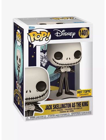 Funko The Nightmare Before Christmas Pop! Jack Skellington As The King Vinyl Figure Hot Topic Exclusive (ONLINE ORDER ONLY)