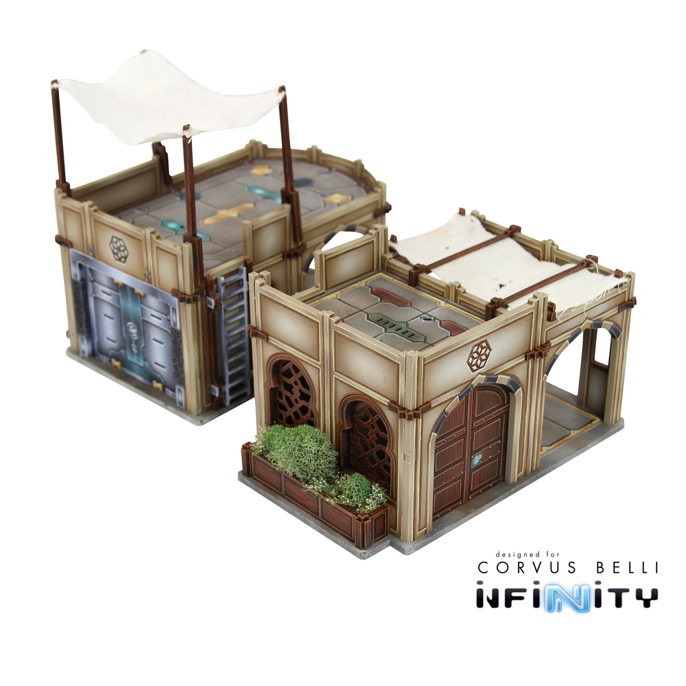 Alcazaba Utility Buildings (2-Pack) — Bare MDF