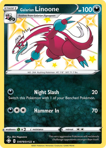 Galarian Linoone (SV079/SV122) [Sword & Shield: Shining Fates] (Online Only)