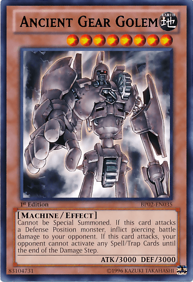 Ancient Gear Golem [BP02-EN035] Rare (ONLINE ORDER ONLY)
