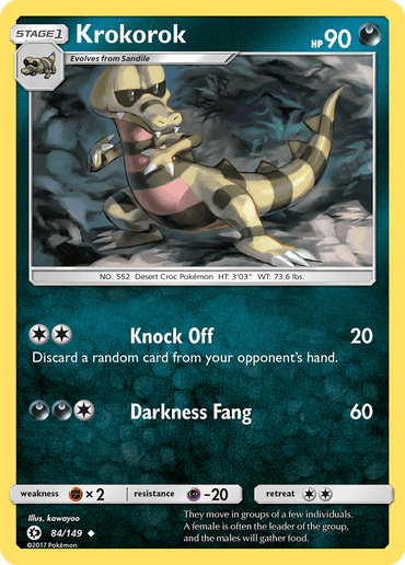 Krokorok (84/149) [Sun & Moon: Base Set] (Online Only)