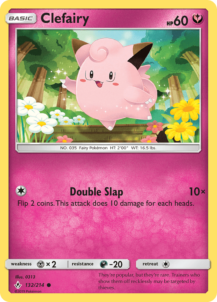 Clefairy (132/214) [Sun & Moon: Unbroken Bonds] (Online Only)
