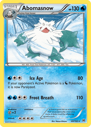 Abomasnow (40/162) [XY: BREAKthrough] (Online Only)