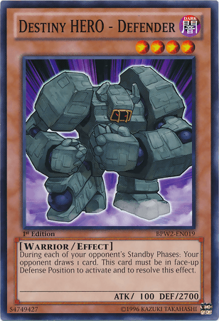 Destiny Hero - Defender [BPW2-EN019] Common (ONLINE ORDER ONLY)